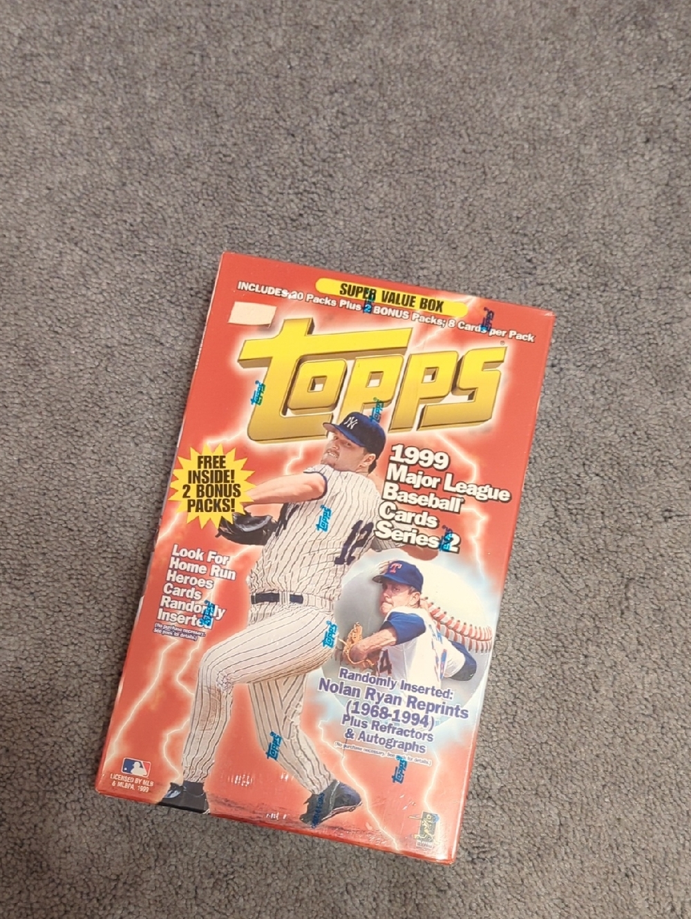 Topps  1999 Major League Baseball Cards Series 2. Blaster Box. Sealed.  New.Sale